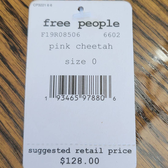 Free People Cheetah-Print Sequin Mini Skirt 0 NWT - Picture 5 of 6